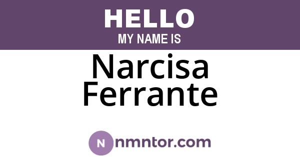 Narcisa Ferrante