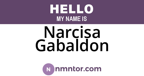 Narcisa Gabaldon