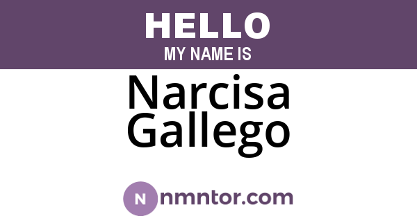 Narcisa Gallego