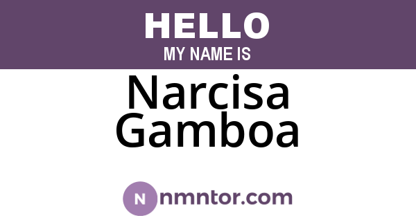 Narcisa Gamboa