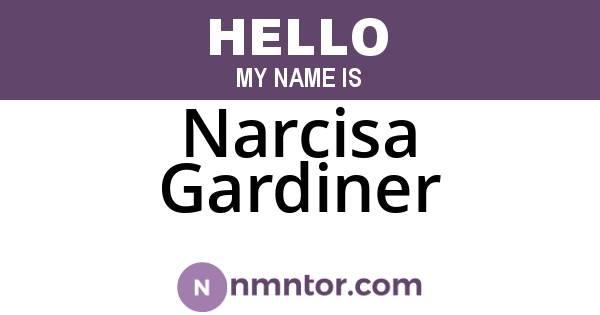 Narcisa Gardiner