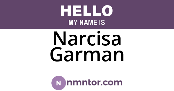 Narcisa Garman