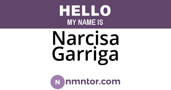 Narcisa Garriga