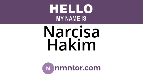 Narcisa Hakim