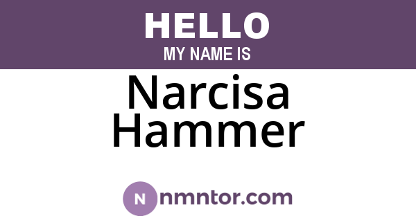 Narcisa Hammer