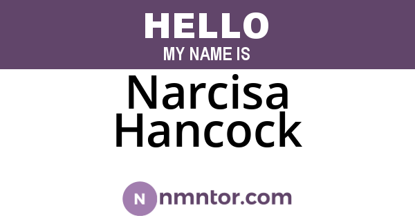 Narcisa Hancock
