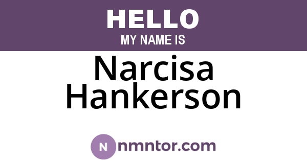 Narcisa Hankerson