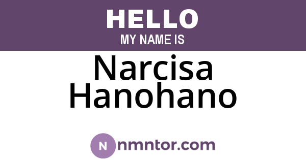 Narcisa Hanohano
