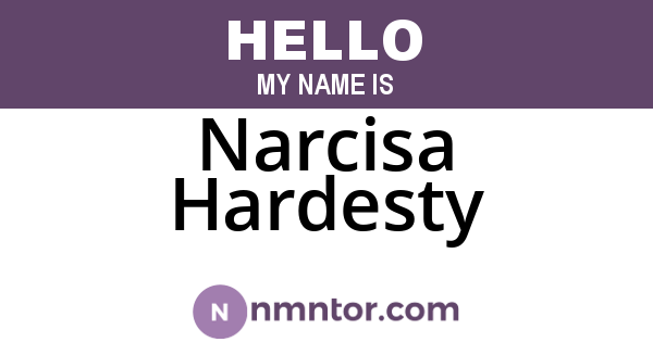 Narcisa Hardesty
