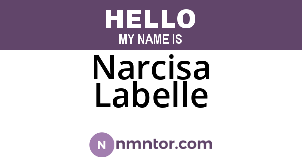 Narcisa Labelle