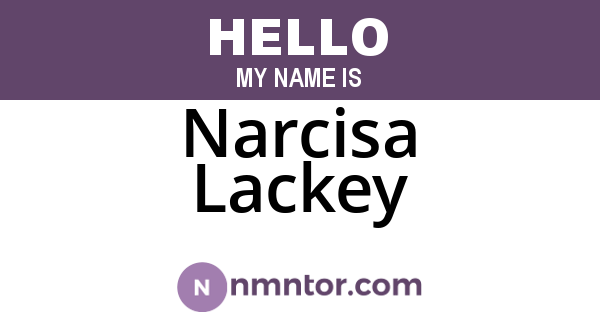 Narcisa Lackey