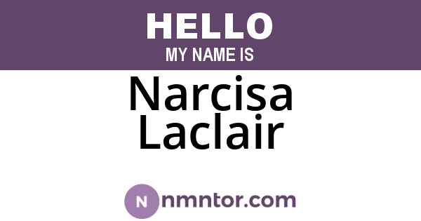 Narcisa Laclair
