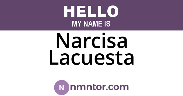 Narcisa Lacuesta