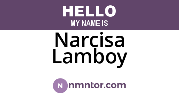 Narcisa Lamboy