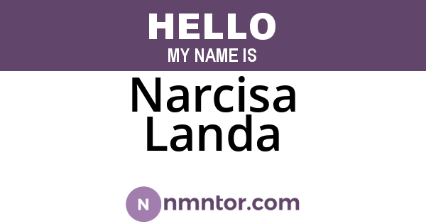Narcisa Landa