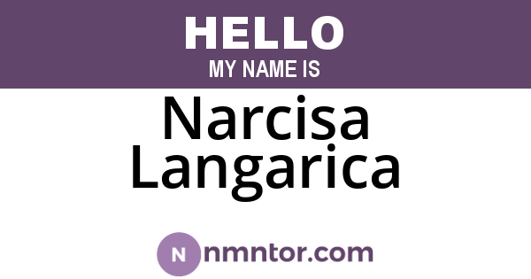 Narcisa Langarica