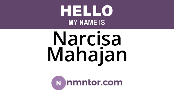 Narcisa Mahajan