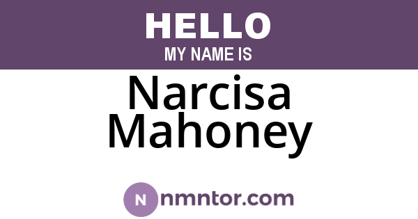 Narcisa Mahoney