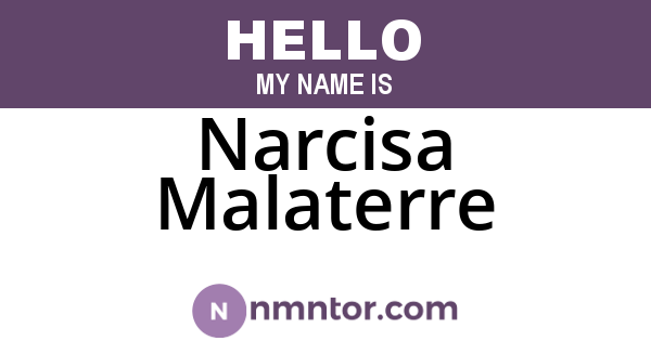 Narcisa Malaterre