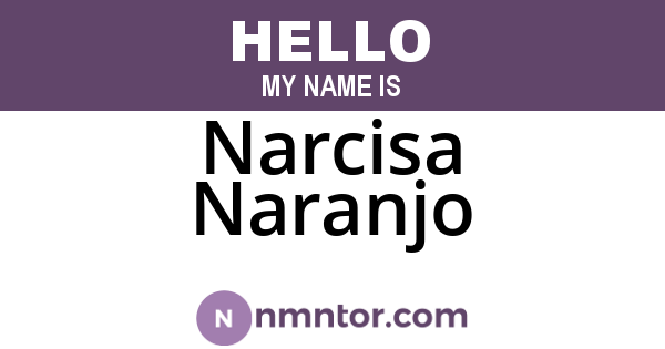 Narcisa Naranjo