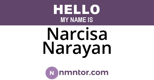 Narcisa Narayan