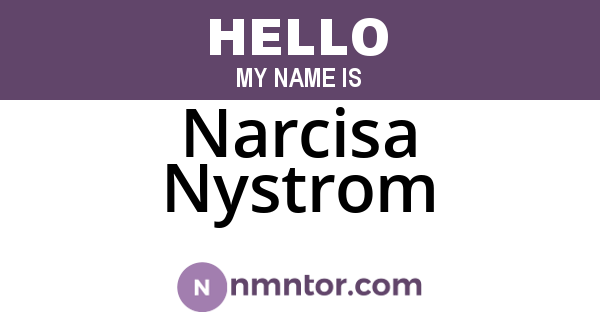 Narcisa Nystrom