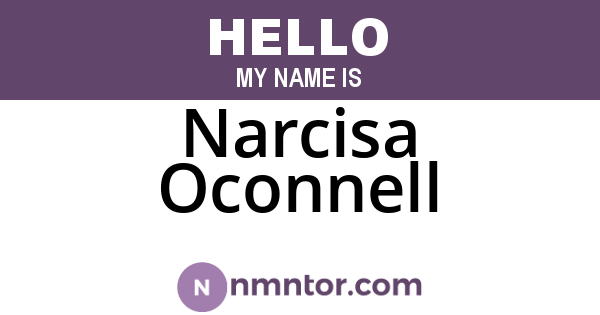 Narcisa Oconnell