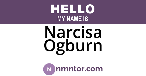 Narcisa Ogburn