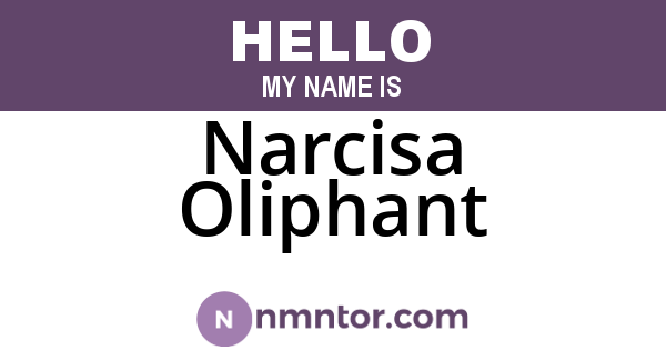 Narcisa Oliphant