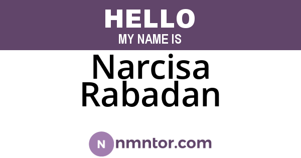 Narcisa Rabadan