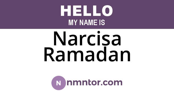 Narcisa Ramadan