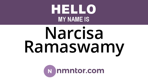 Narcisa Ramaswamy