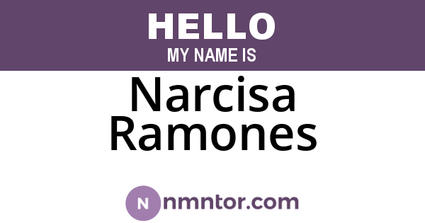 Narcisa Ramones