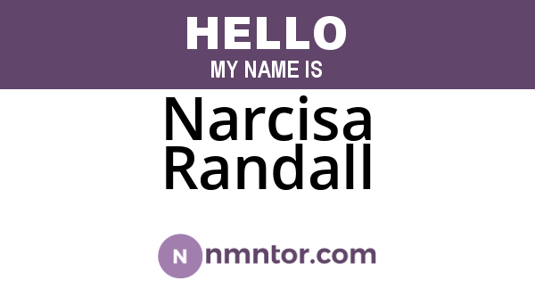 Narcisa Randall