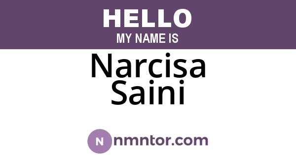 Narcisa Saini