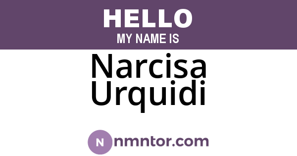 Narcisa Urquidi