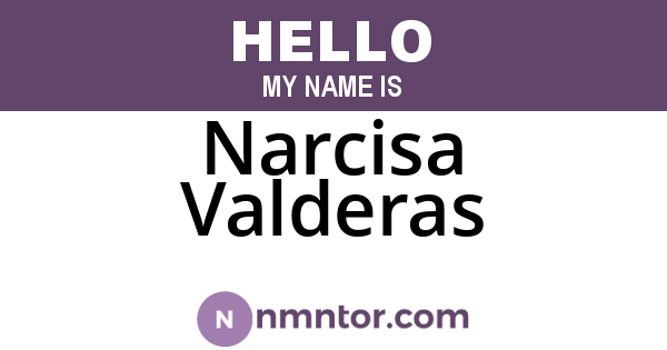 Narcisa Valderas