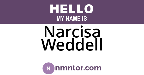 Narcisa Weddell