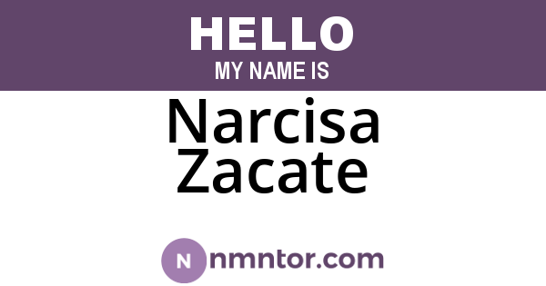 Narcisa Zacate