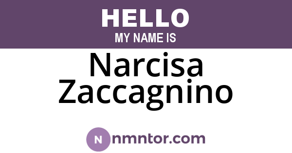 Narcisa Zaccagnino
