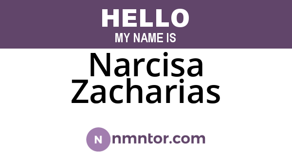 Narcisa Zacharias