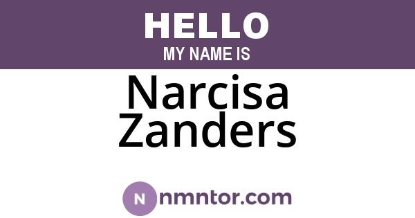 Narcisa Zanders