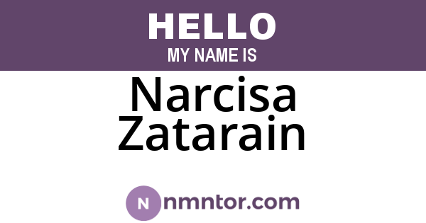 Narcisa Zatarain