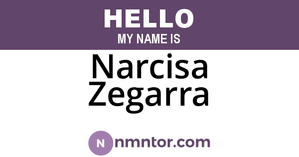 Narcisa Zegarra