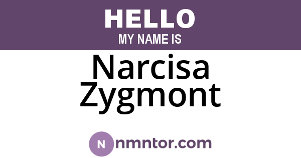 Narcisa Zygmont