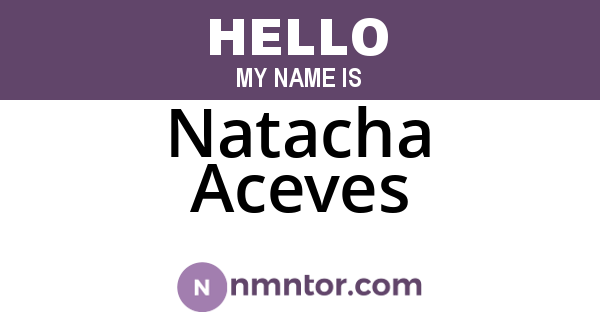 Natacha Aceves