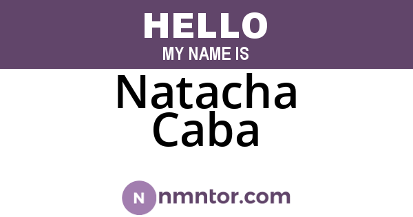Natacha Caba