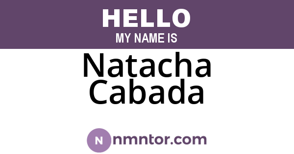 Natacha Cabada