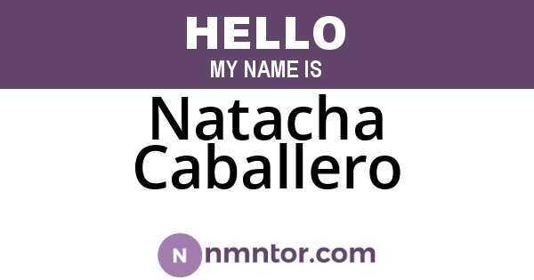 Natacha Caballero