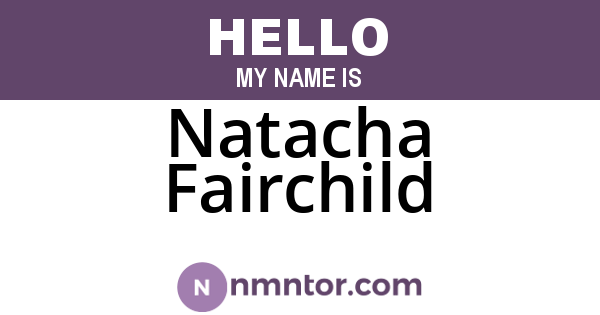 Natacha Fairchild